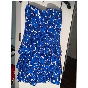 Cynthia Steffe blue floral print dress